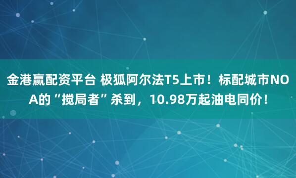 金港赢配资平台 极狐阿尔法T5上市！标配城市NOA的“搅局者”杀到，10.98万起油电同价！
