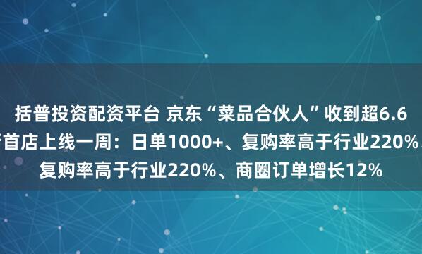 括普投资配资平台 京东“菜品合伙人”收到超6.6万份报名，七鲜小厨首店上线一周：日单1000+、复购率高于行业220%、商圈订单增长12%