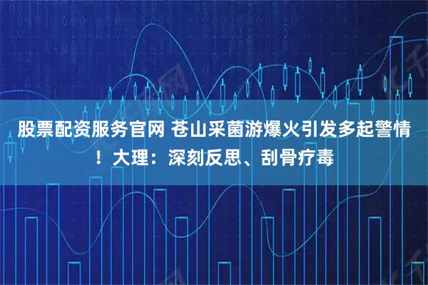股票配资服务官网 苍山采菌游爆火引发多起警情!大理:深刻反思、刮骨疗毒
